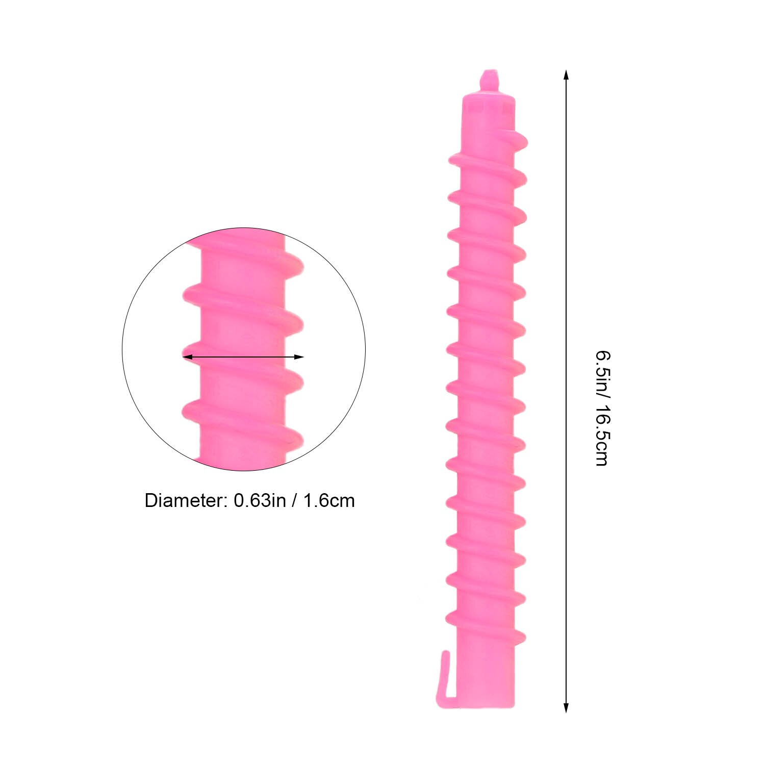 17Pcs Spiral Hair Perm Rod Spiral Rod Barber Hairdressing Hair Roller Curling Curler Hairdressing Maker Styling Tool