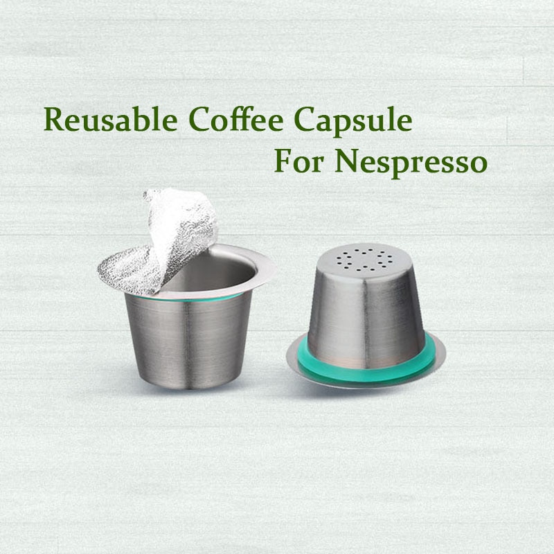 24Pcs Nespresso Koffie Pods Rvs Hervulbare Capsulas Nesspreso Herbruikbare Koffiefilter Cup Diy Koffie Maker Gereedschap