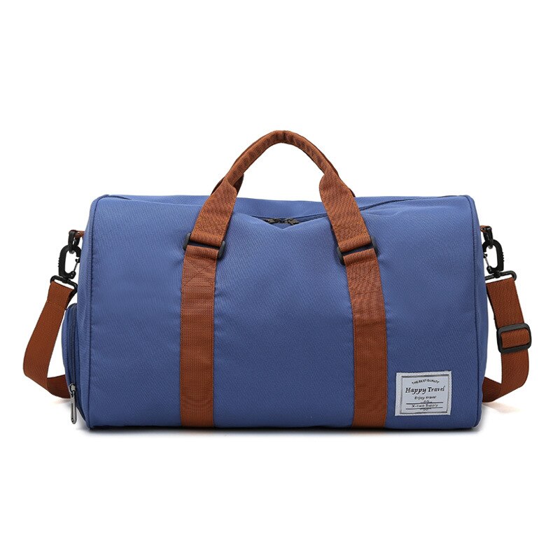 Bolsa de zapatos de gran capacidad para hombre y mujer, bolso de hombro para Fitness, deportivo, de viaje, Unisex: blue