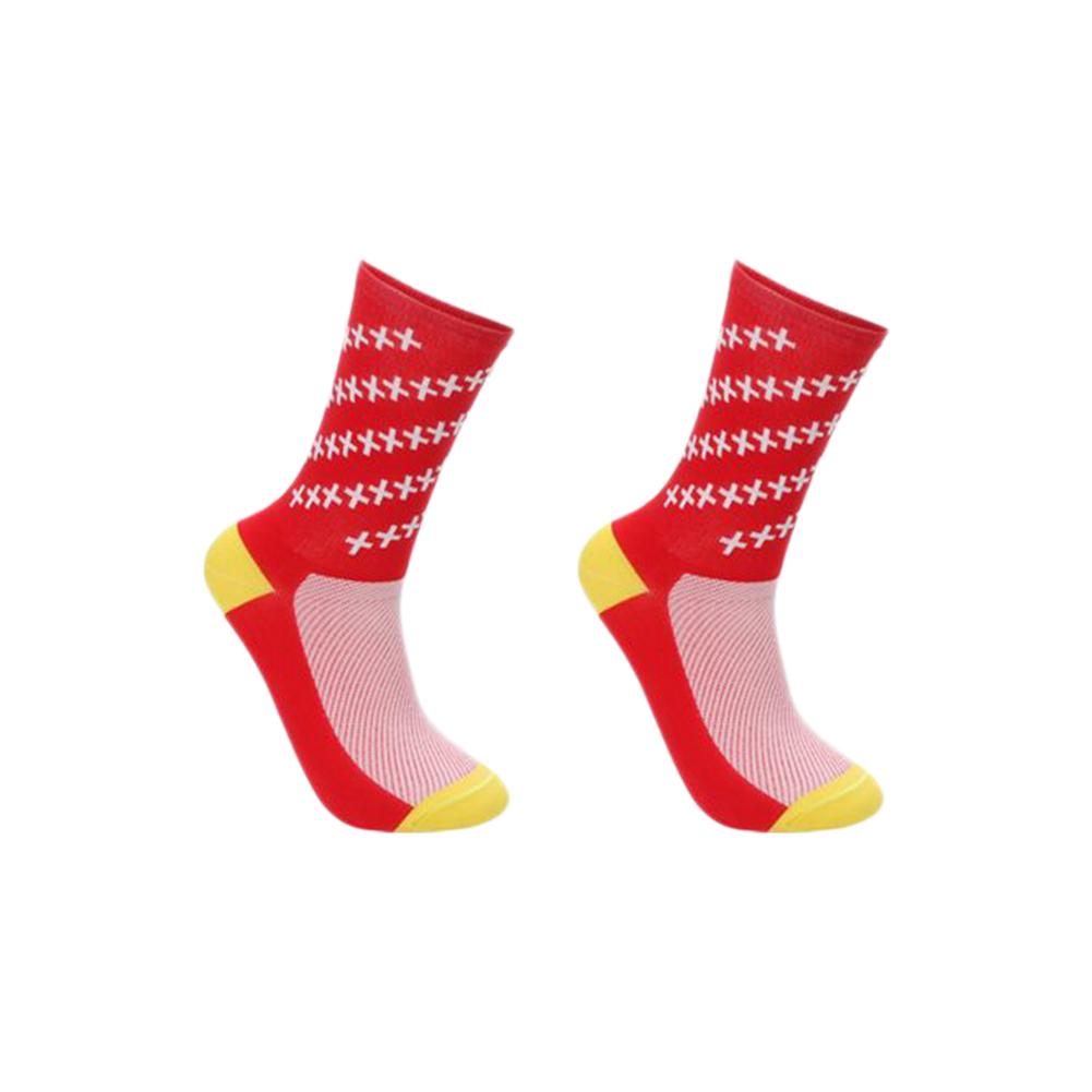 Ausverkauf Radfahren Socken Atmungsaktiv Wicking Füße Schutz Socken Nylon draussen Rennrad Reiten Socken Fahrrad Ausrügestochen