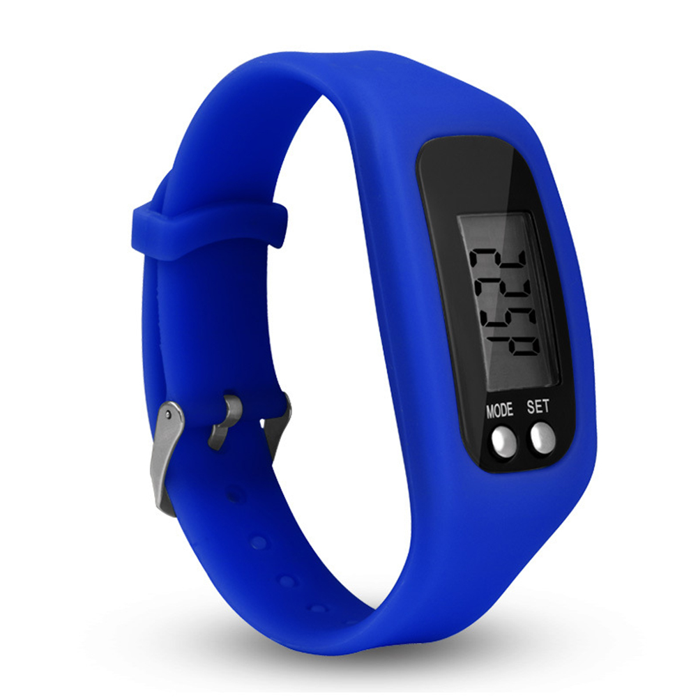 Fitness Tracker Horloge, Eenvoudig Bediening Walking Running Stappenteller Met Calorie En Stappen Tellen (Rose): BLUE