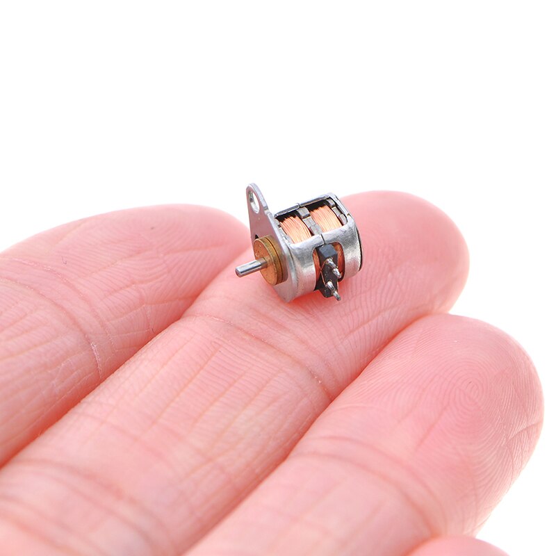 1Pcs Mini Micro Stappenmotor Kleine 2-Fase 4-Draads Stappenmotor Met Koperen Gear Voor Digitale producten Camera
