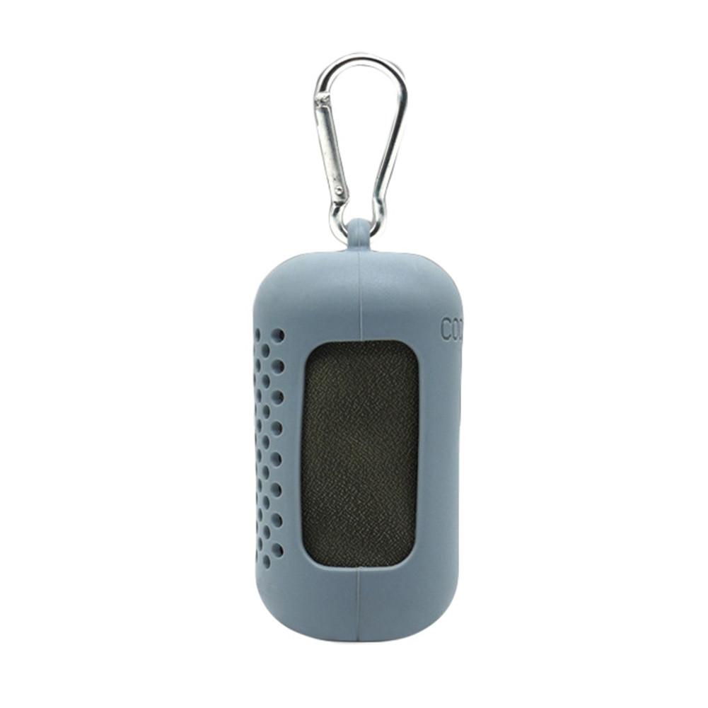 Serviette Portable à séchage rapide en microfibre de Gel de silice, serviette de Sport de plein air, de Gym, absorbant l'hypothermie, froide: Grey L