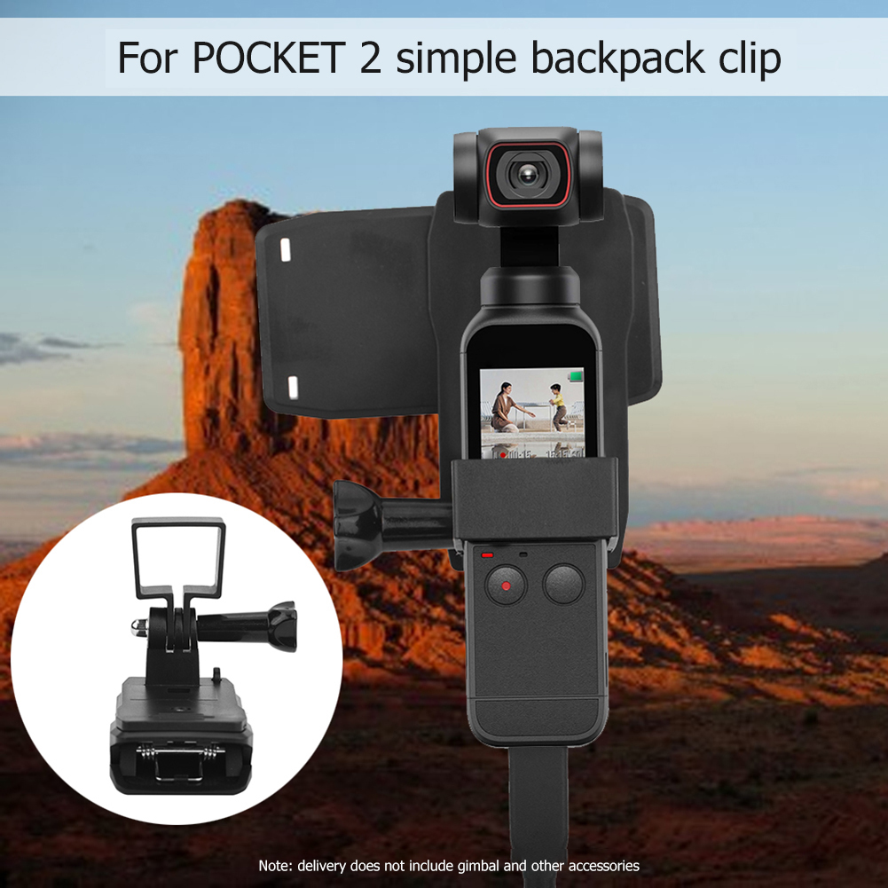 Rucksackgurt-befestigungsclip mit erweiterungsbügel und rändelschraube für dji pocket 2 handheld-gimbal-kamerazubehör