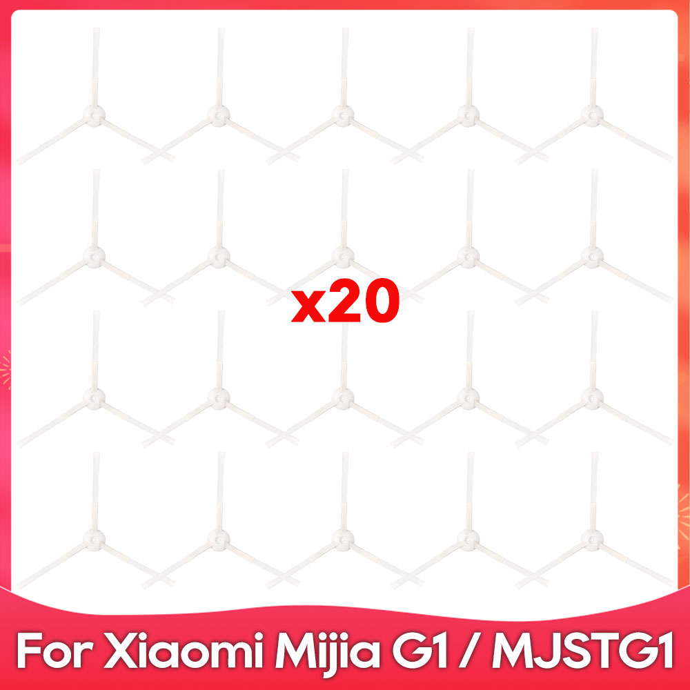 Compatible con Xiaomi Mi Robot aspirador Mop Essential G1/MJSTG1/SKV4136GL) pieza accesorio de fregona con filtro de Cepillo Lateral principal: Blanco