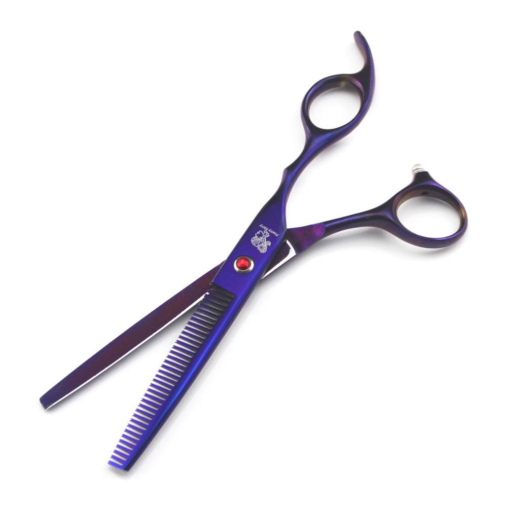 aseo Tesoura para mascotas perro tijeras de acero inoxidable tijeras de aseo para mascotas perro Groomings tijeras de herramientas para el cabello: dense scissors