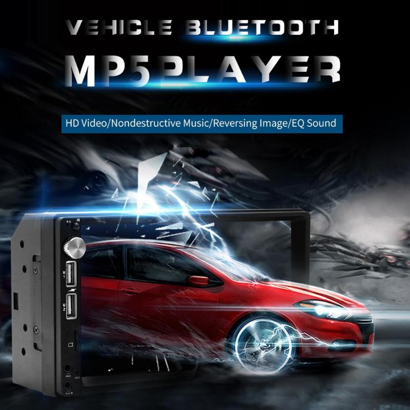 SWM X5 2 DIN 7 pulgadas Bluetooth AUX RCA coche estéreo MP4 MP5 música reproductor de vídeo FM Radio receptor unidad principal coche reproductor Multimedia