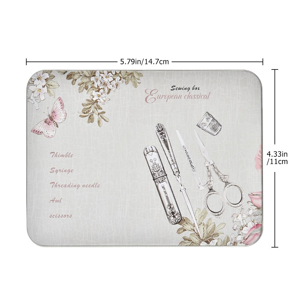 Vintage Scissor Sewing Tool Set Embroidery Tailor Scissor Case Needle