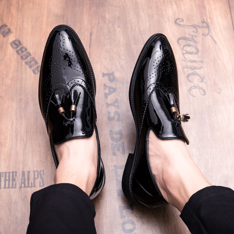 Zapatos Vestir Hombre Mocasines De Cuero Para Hombre Elegantes Y