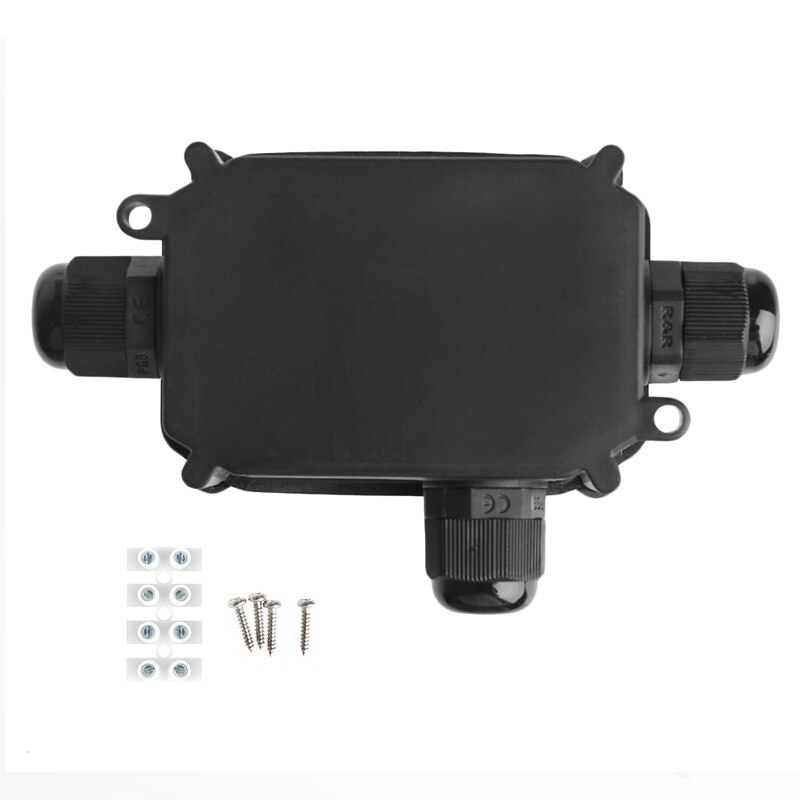 Boîte de jonction électrique étanche IP66, connecteur de fil de câble en plastique, glande, directe