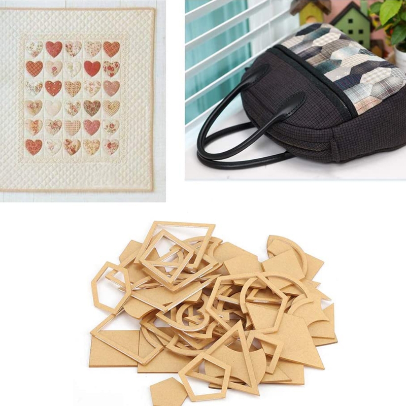 Gabarit de Quilting mixte à la main, ensemble de modèles de couture, outil de modélisation de courtepointe, tissu, bricolage, 54 pièces