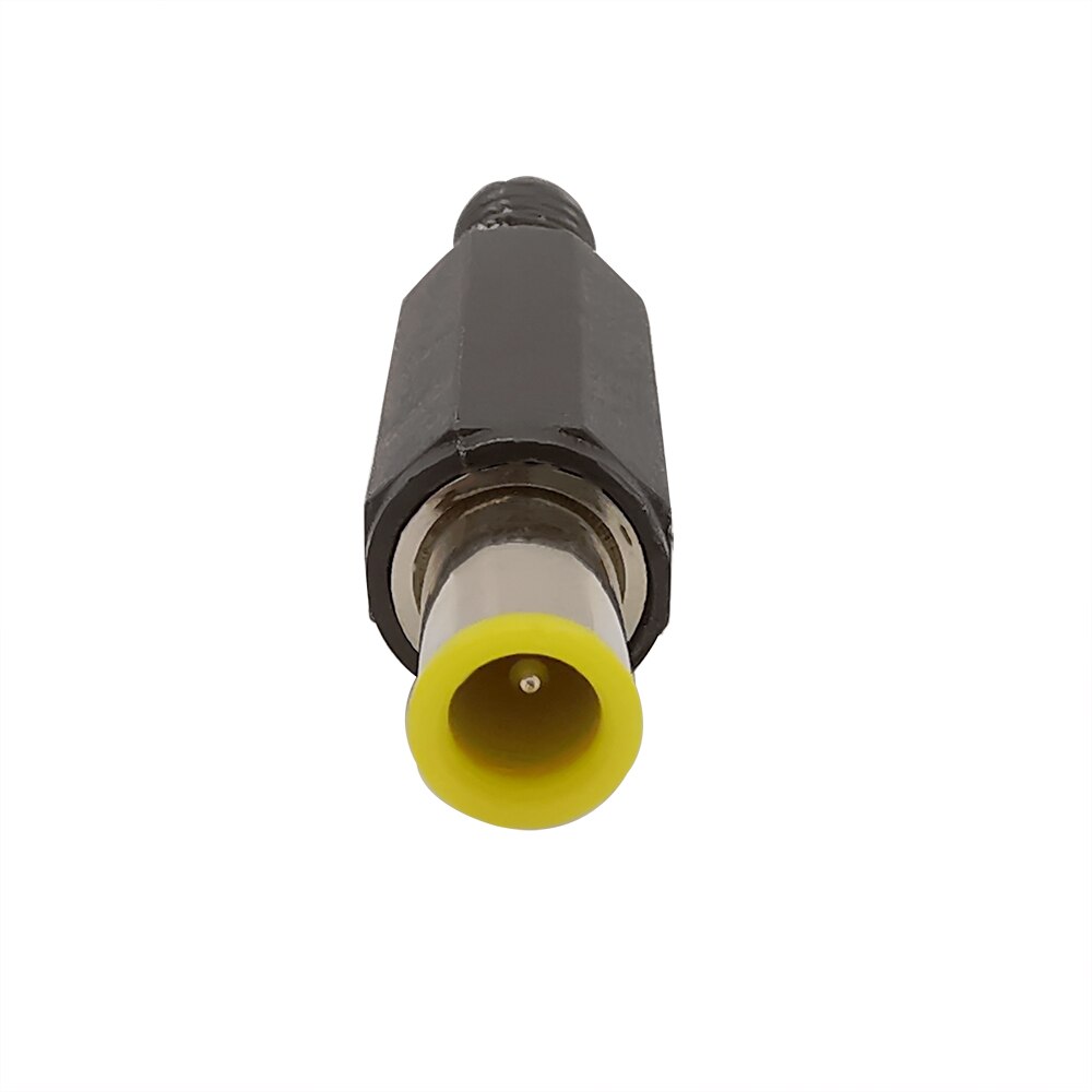 5Pcs 6.5mm x 4.4mm with 1.3mm Pin DC Connector 6.5*4.4 mm DC Power Male Plug Jack Charger DIY Parts Adapter Yellow Head