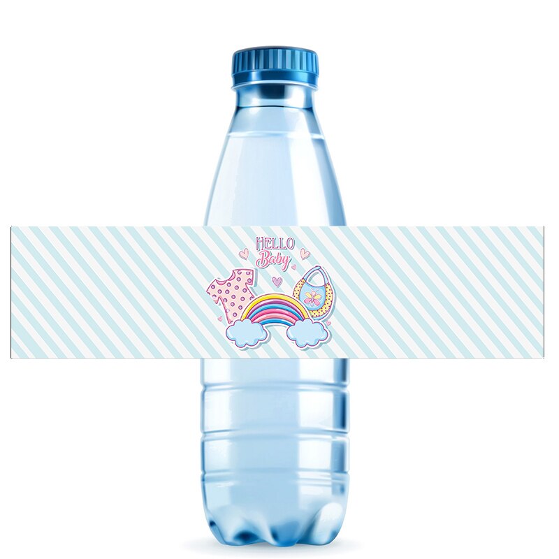10 stk baby shower vandflaske etiket klistermærker det er en dreng/pige tag etiketter køn afslører dåb indretning babyshower forsyninger: O