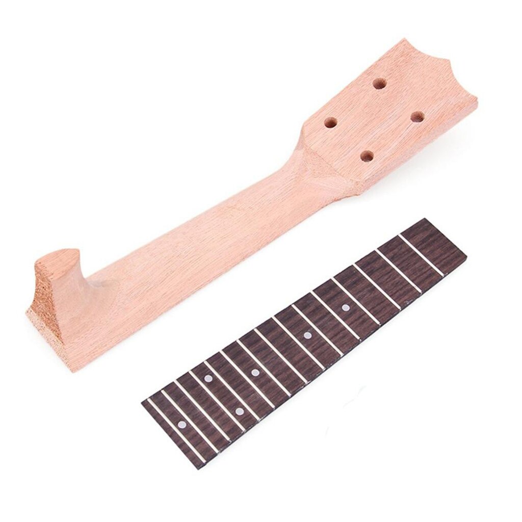 Okoume 21 23 26 inch Ukulele Neck and Fretboard Rosewood Ukulele Parts Diy Making Supplies Luthier Tool Building: 21 inch