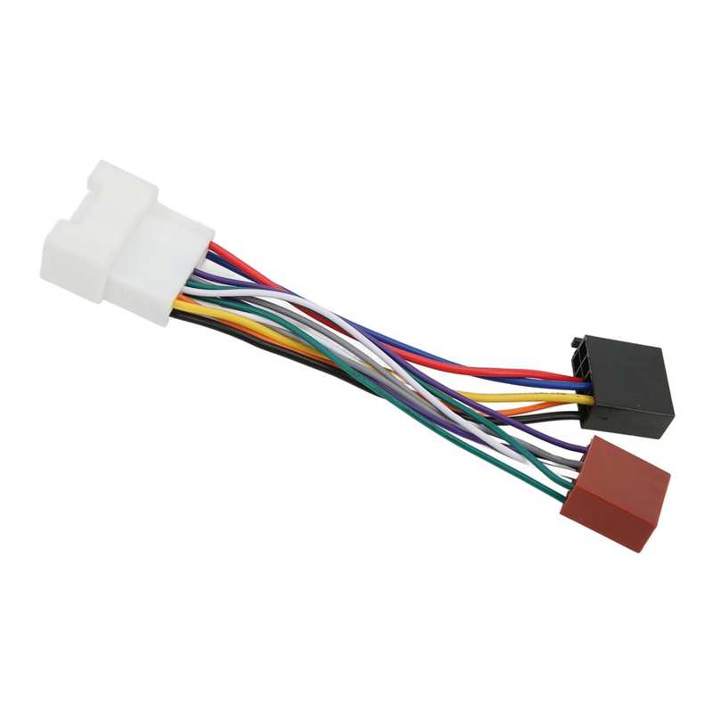 ISO Male Wire Harness Adapter Pre Stripped ISO Radio Wire Harness Simple Install for Refitting Bus