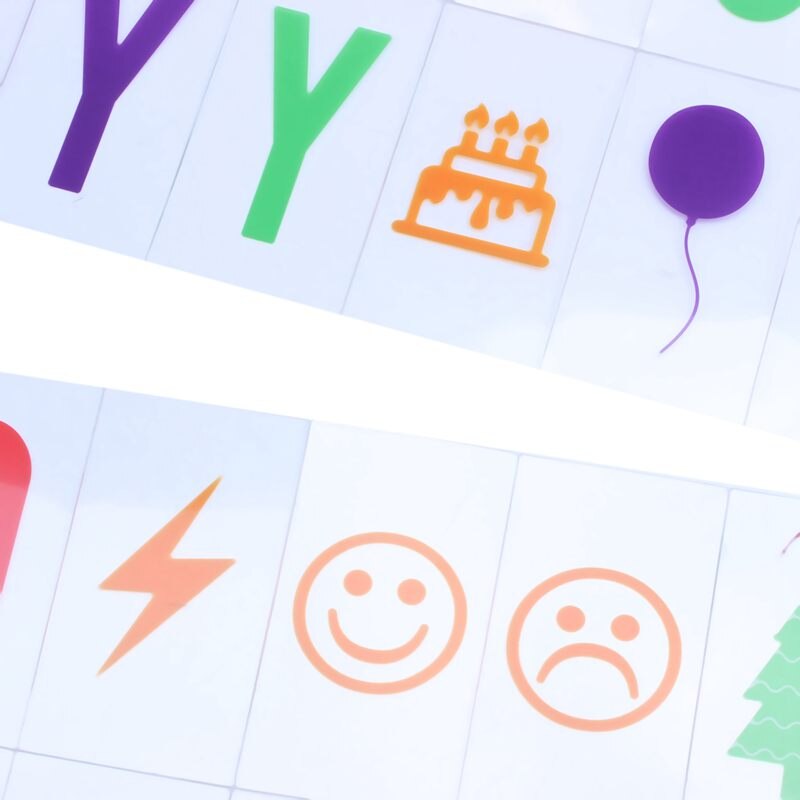 Letter & Symbol Pack For A4 Cinematic Light Up Sign Box Cinema LED Letter Lamp (104 Multicolor Letters And Symbols)