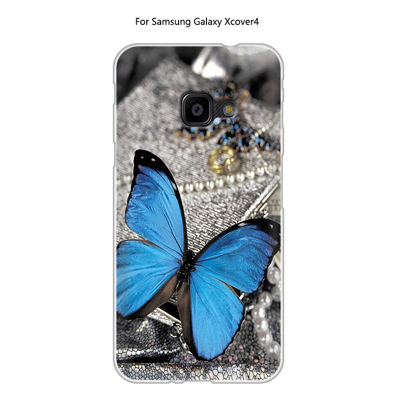 JURCHEN pokrowiec do Samsung Galaxy XCover 4 pokrowiec silikonowy G390F Cartoon śliczny 3D TPU miękki do Samsung Galaxy X pokrowiec 4 pokrowiec Xcover4: 14