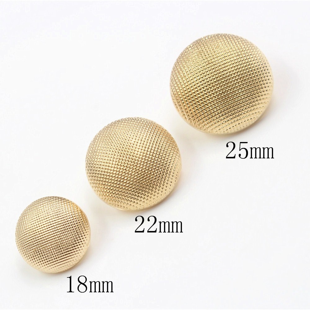 18mm 22mm 25mm 10pcs/lot metal buttons for clothes sweater coat decoration shirt gold buttons accessories DIY JS-0128