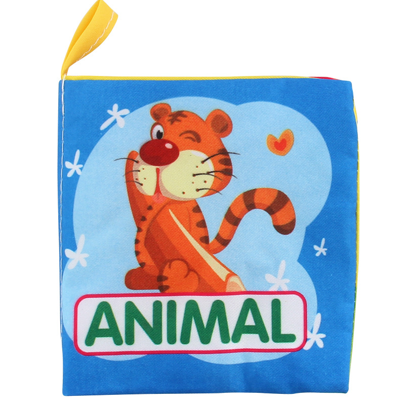 Doek Baby Intelligentie Ontwikkeling Leren Foto Cognize Boek Voor Kinderen Leren Geluid Boeken In Engels: Forest Animals
