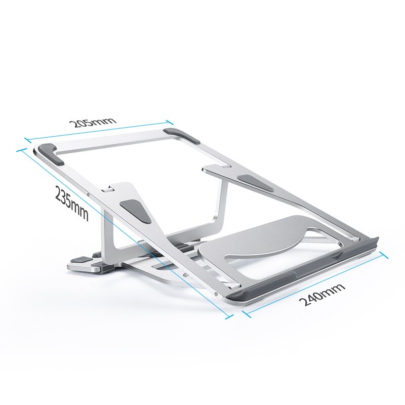 Llano Notebook Stand Foldable Aluminum Laptop Stand Folding AdjustableHolder Rack for Notebook Tablet Invisible Cooling Bracket
