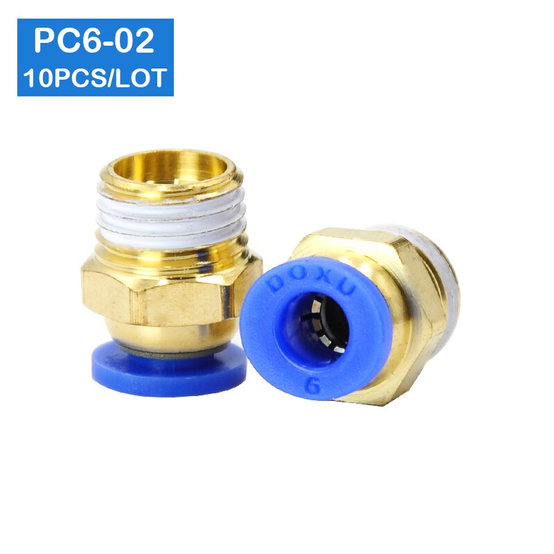 10 stks 6mm tot 1/4' Pneumatische Connectoren Vrouwelijke Rechte One