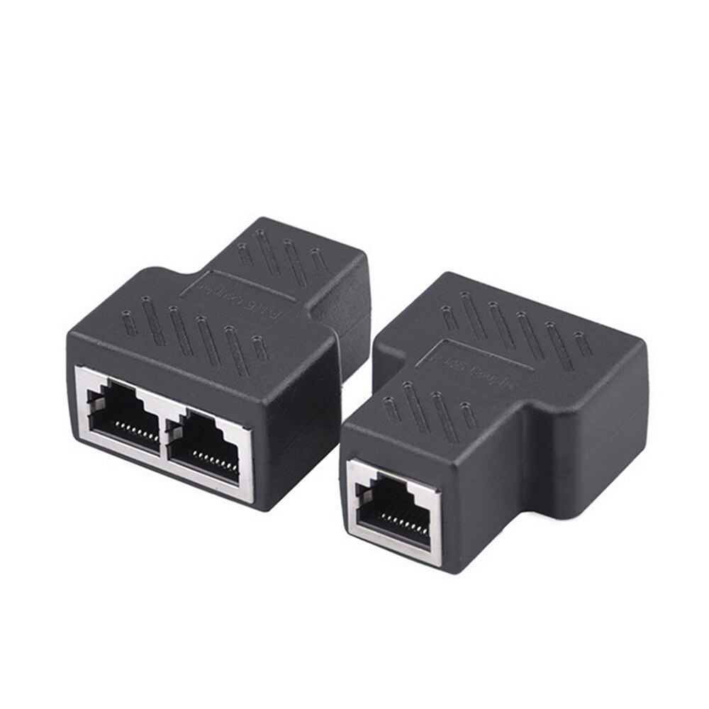 1 zu 2 Möglichkeiten RJ45 Ethernet LAN Netzwerk Splitter Doppel Adapter Häfen Koppler Stecker Verlängerung Adapter Stecker Stecker Adapter: 2 stck