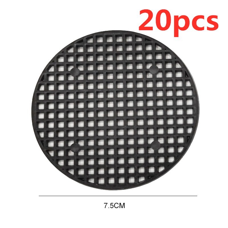 Plastic Flower Pot Mesh Pad Bottom Grid Mat Prevent Soil Loss Leak-proof Pad Anti-corrosion Breathable Net For Office Decoration: 7.5cm 20pcs