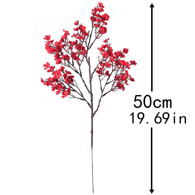 50CM Künstliche Blume Schleierkraut Lange Zweige Heimdekoration Pflanzen Künstliche Hochzeits-Party DIY Dekoration Ornamente