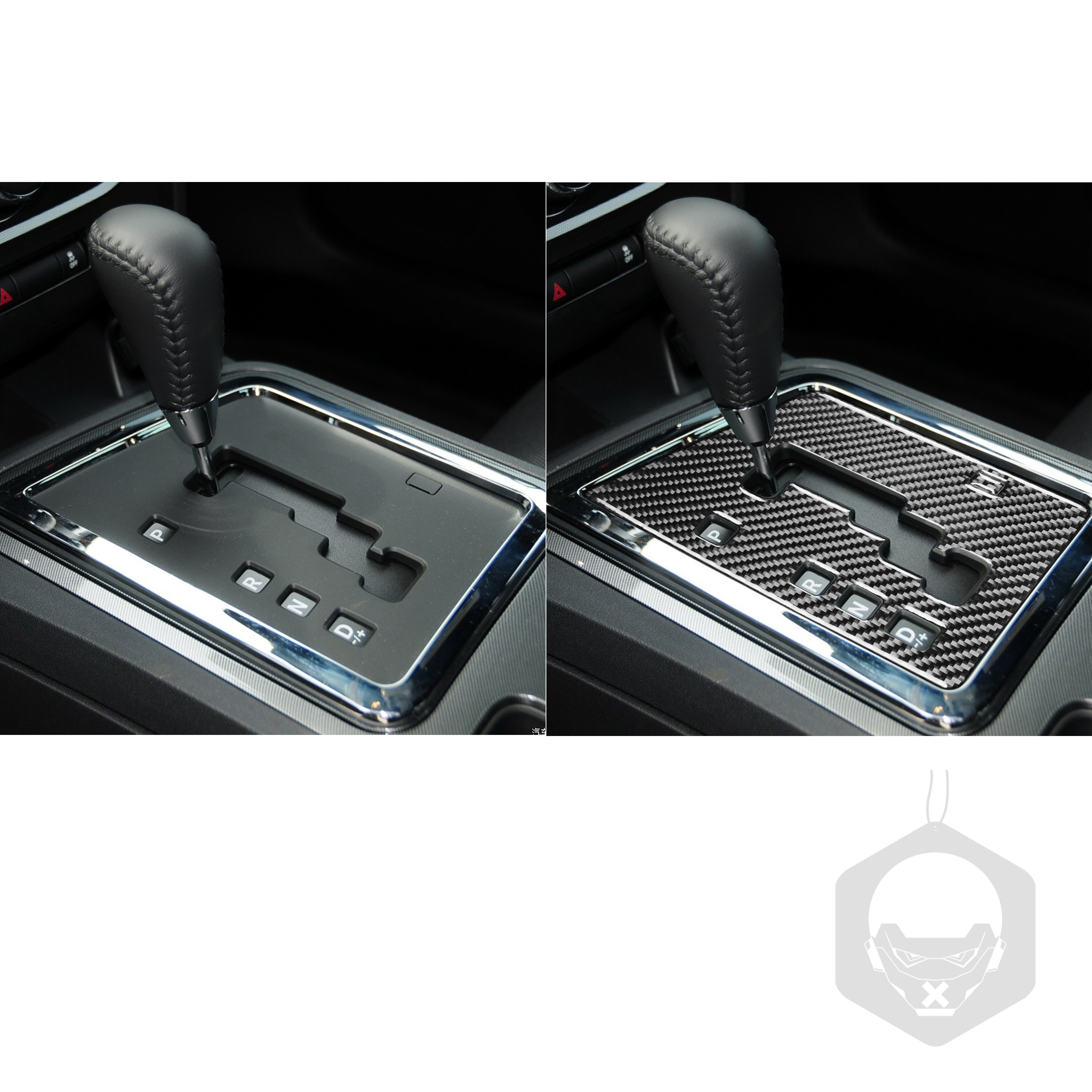 Voor Dodge Challenger Carbon Fiber Gear Shift Cover Trim Sticker Auto Styling Interieur Gemodificeerde Accessoires Hellcats