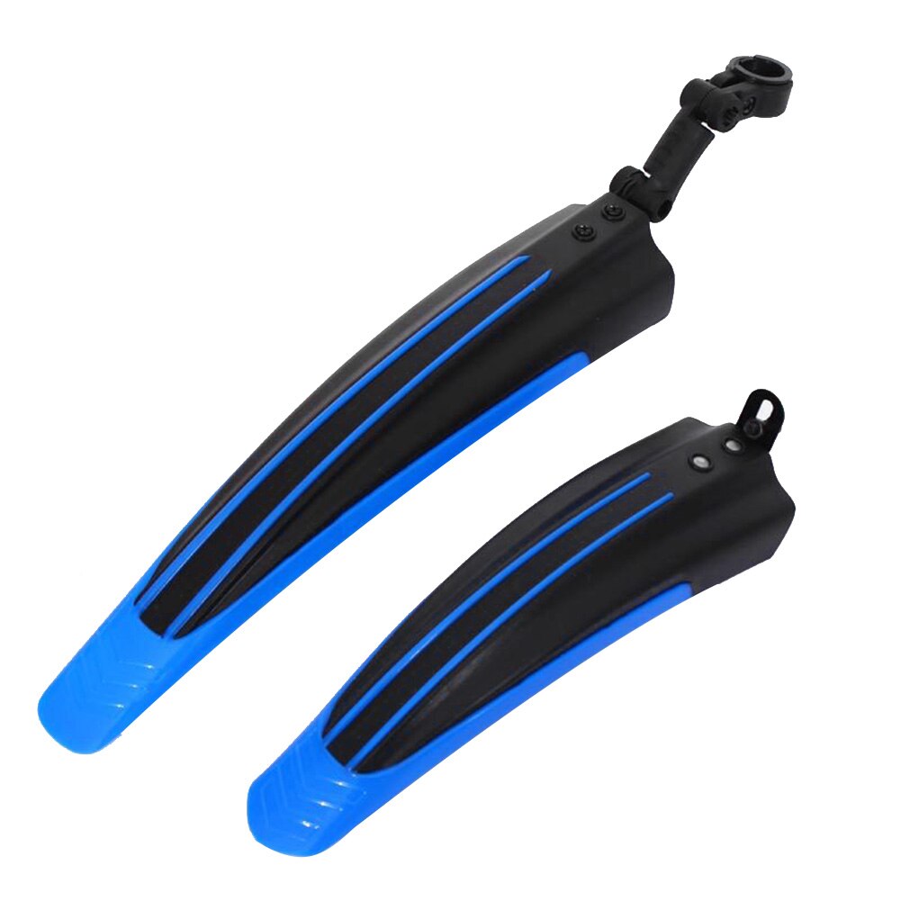 2pcs Plastic Bicycle Splash Fender Guard Set MTB Mountain Bike Rear Front Mudguard Cycling Riding Accessories for 20/22/24/26'': Blue