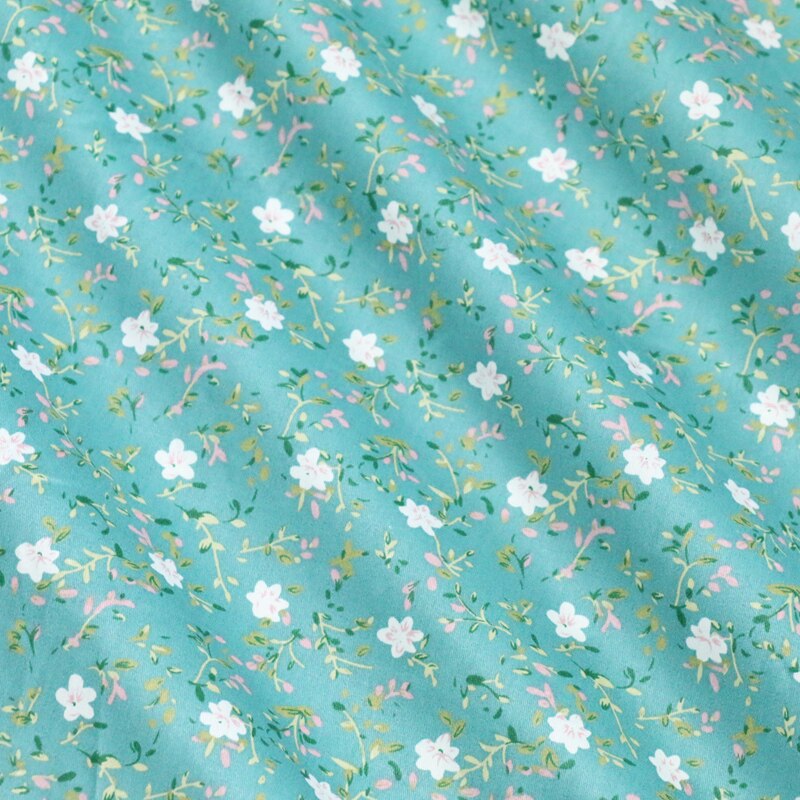 Blauwe Bloem Serie 100% Katoen Twill Stof Voor Patchwork Doek, diy Naaien Quilten Fat Quarters Materiaal Voor Baby & Kind