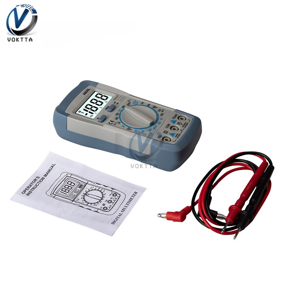 A830L Digitale Lcd Multimeter Draagbare Handheld Ac Dc Voltage Diode Freguency Multitester Voltmeter Amperemeter Tester Gereedschap