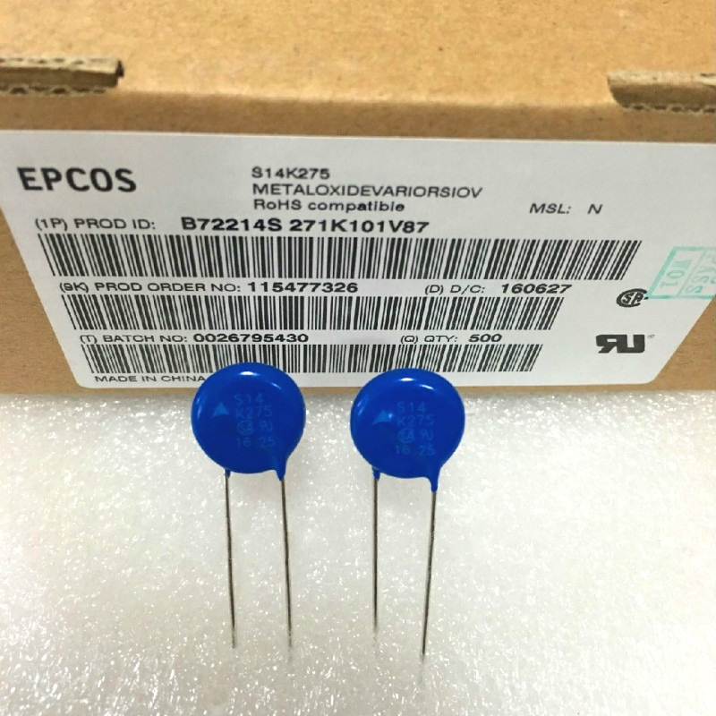 10Stck neue EPCOS S14K275 14MM Varistor widerstand B72214 S14 K275