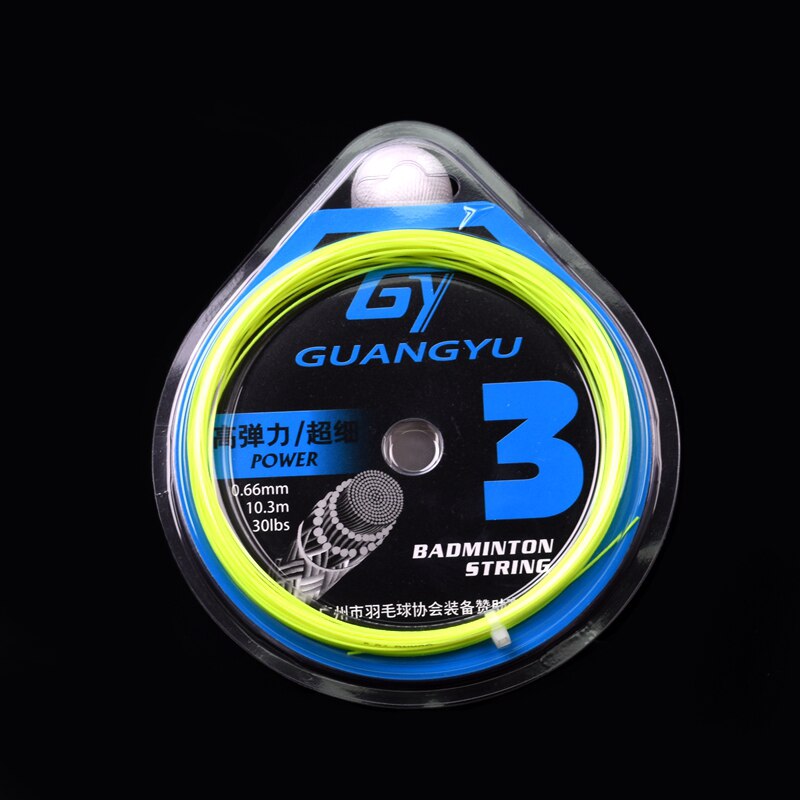Corde da Badminton durevoli da 0.66mm ad alto polimero linea da Badminton elastica da 30 libbre da 30 libbre linea da palla in fibra di seta ad alto suono: green