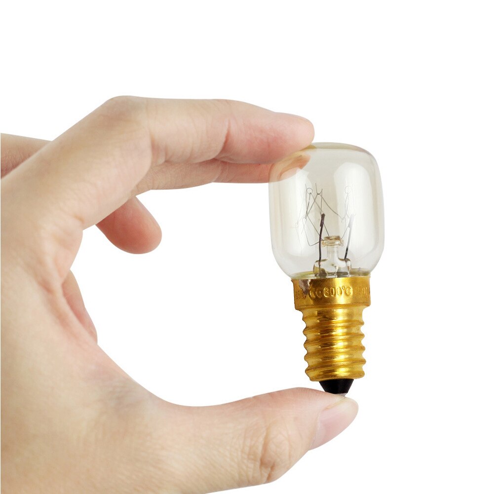 E12/E14 Heat Resistant Salt Light Replacement Oven Bulb Incandescent Easy Install 15W 25W Copper Base Super Bright