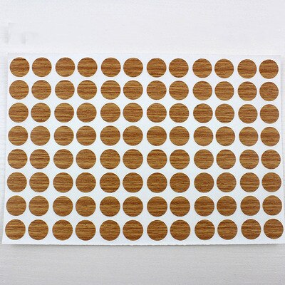 96Pcs/Sheet Pvc 15Mm Zelfklevende Decoratieve Films Meubels Schroef Cover Caps Stickers Hout Ambacht Bureau Kast ornament: 8