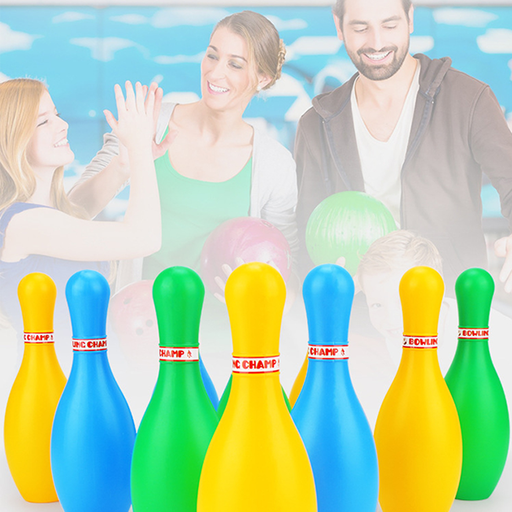 12 stk tidlig læring bowling sæt hjem forælder barn farverige familie spil pædagogisk sport legetøj ikke giftige stifter bolde abs
