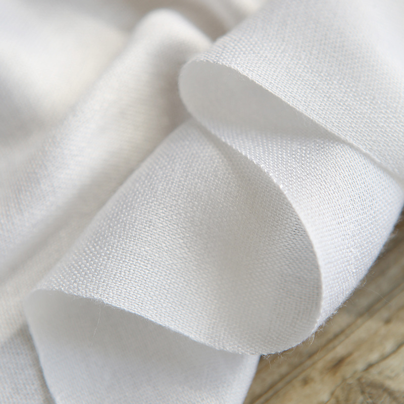 Vrouwen Pure Witte Katoenen Sjaal Sjaals Kwastje Dame Hoofddoek Sjaal Hijaabs Voor Diy Verven Borduurwerk Schilderij 60*170Cm