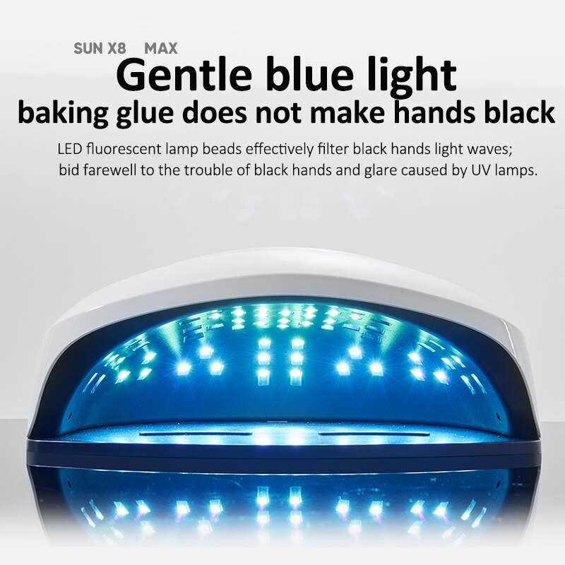 114W SUN X8 Max UV LED Nail Lamp Gel Nail Dryer With 57 Pcs Leds Manicure Machine Lamp For Drying Nails Polishing Nail Art Tools