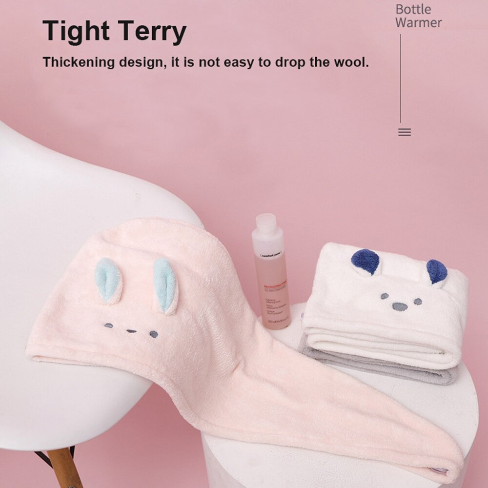 Shower Turban Microfiber Towel Bathroom Hair Dry Quick Drying Lady Bath Towel Soft For Woman Turban Head Wrap Bathing Tools