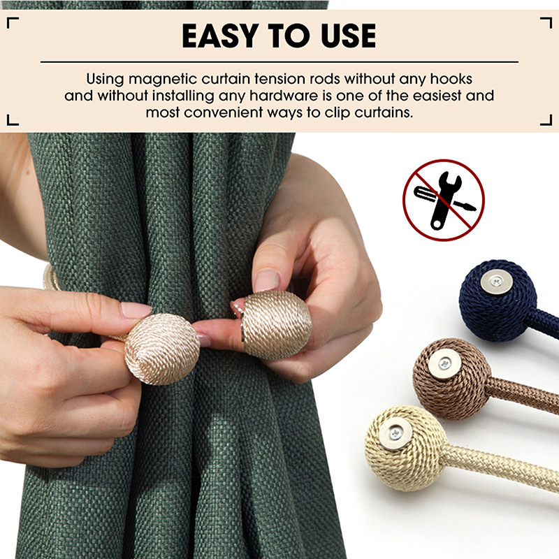 modern minimalist agnetic Curtain Tieback Clip Curtains Buckle Holder Decorative Home Curtains Accessories