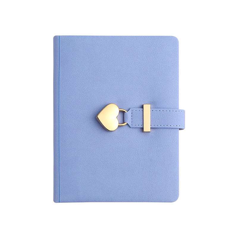 B6 Retro Key Clasp Notebook Notepad Student Diary Hand Ledger Box: Purple