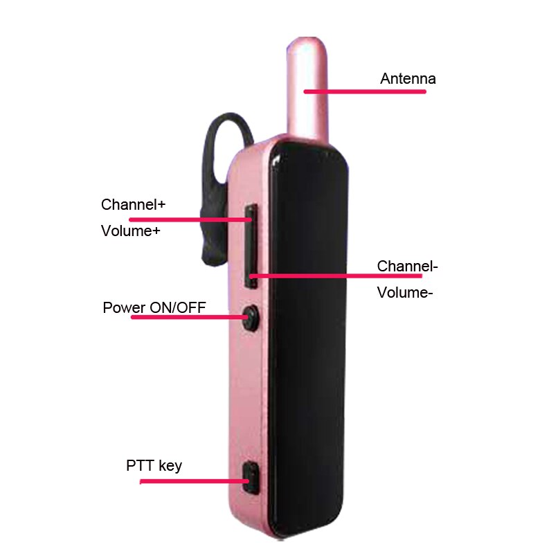 Auricolare bluetooth senza fili walkies-talkies piccole radio appeso tipo di orecchio ristorante parrucchiere salone di bellezza negozio mini walkie talkie