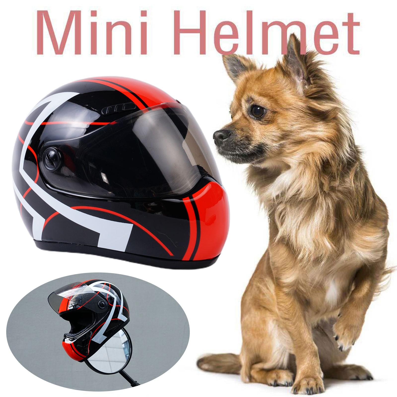 Modne mini motocykl kask dla zwierząt domowych dla małych psów rekwizyty dla szczeniąt śliczne zabawki robić jazdy antykolizyjnej