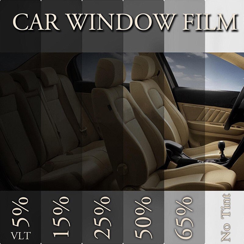 Black Tint Car Film Glass TINTING 50x100cm 15% Practical Universal