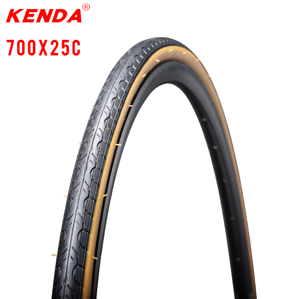 Kenda fahrrad reifen 700C 700x25C rennrad reifen 700er draht Korn ultraleicht 460g gelb seite reifen niedrigen widerstand max 110 PSI