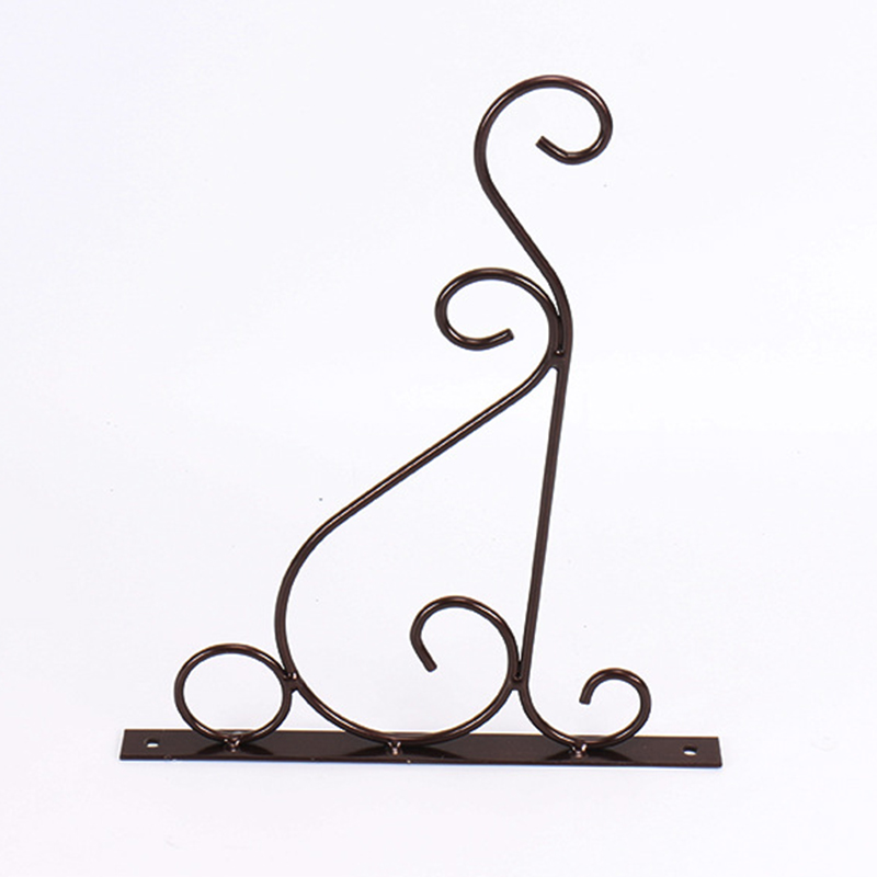 Support mural pour plantes, panier en fer, crochet, décor de Pot, fournitures de jardin pour la maison: Bronze