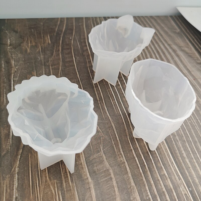 Geometric Lion Wolf Shape Silicone Mold Animals Aroma Plaster Gypsum Mould For Car Decoration DIY Clay Crafts Molds