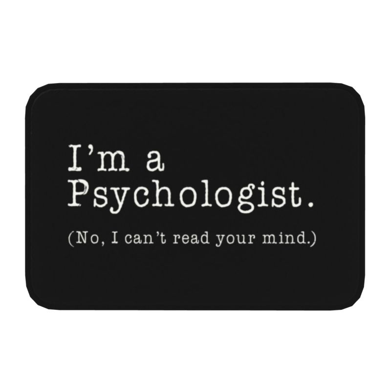 Custom Psychology Marble Psi Symbol Doormat Anti-Slip Entrance Room Door Floor Mat Psychologist Teacher Garden Carpet Rug: light green