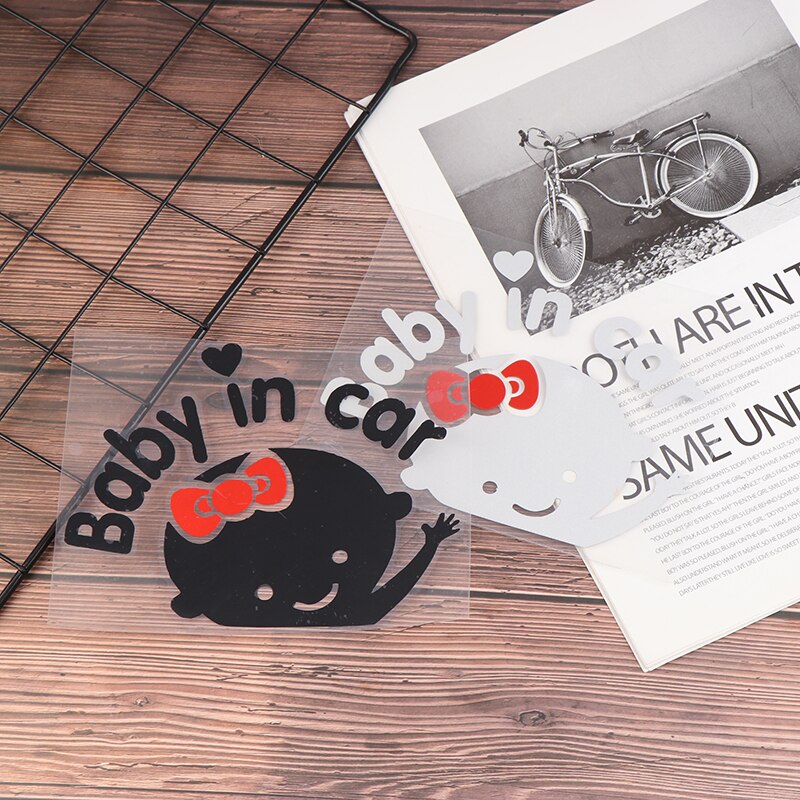 Cartoon Auto Stickers, Reflecterende Vinyl Styling Baby In Auto Warming Auto Sticker ,Baby Aan Boord Reflecterende Muursticker